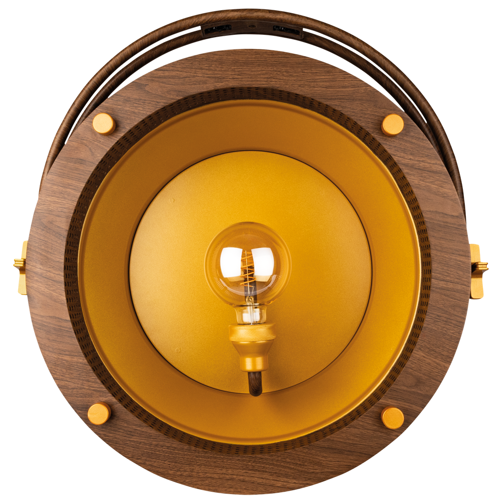 Edison Vintage 1 Showtec Retro Verlichting E27 (Goud/Hout)