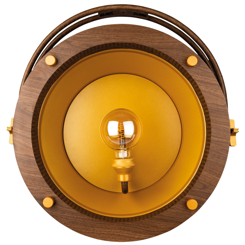 Edison Vintage 1 Showtec Retro Verlichting E27 (Goud/Hout)