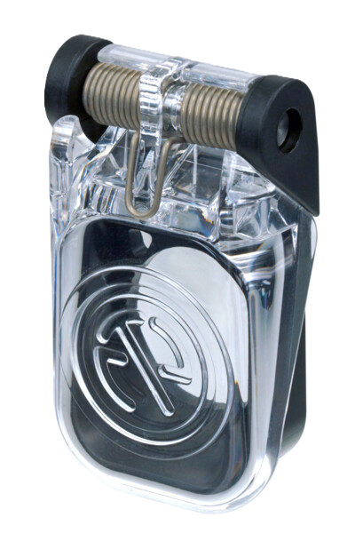 NEUTRIK D-SIZE SPRING-LOADED TRANSPARENT COVER IP65