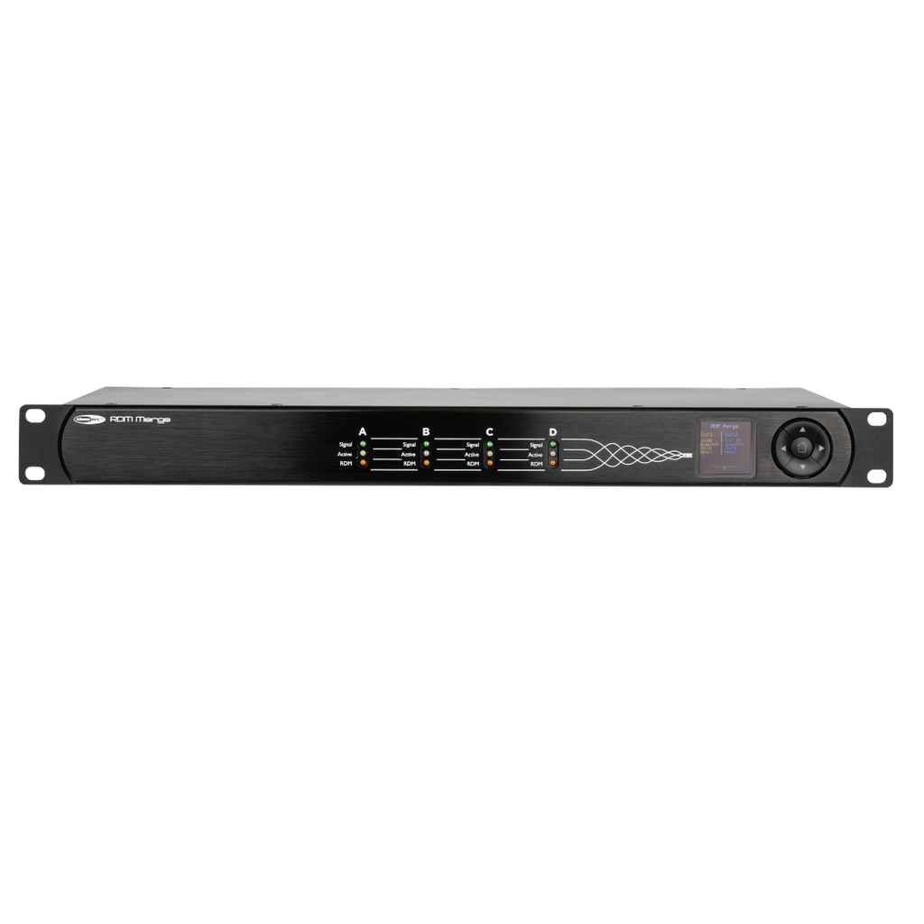 RDM Merge Showtec 4-naar-2-weg DMX-merger met RDM - 5P