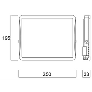 Start Flood Flat Sylvania Floodlight IP65 3000K