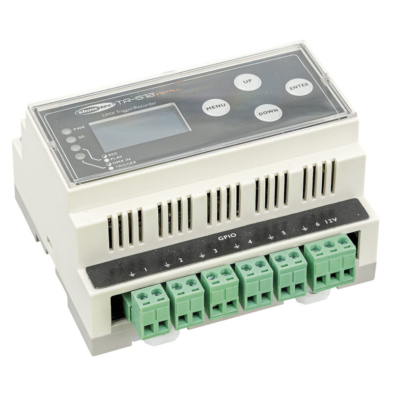 TR-512 Install Showtec Din-Rail DMX Recorder/Afspeelunit