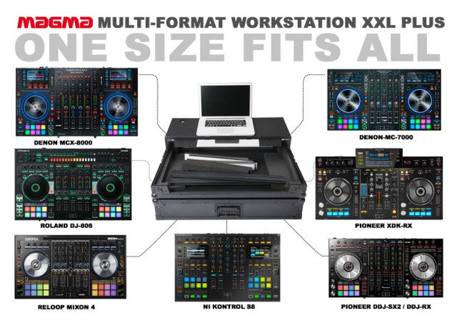 Multi Format Workstation XXL Plus Dj-Controller Case (Laptop)