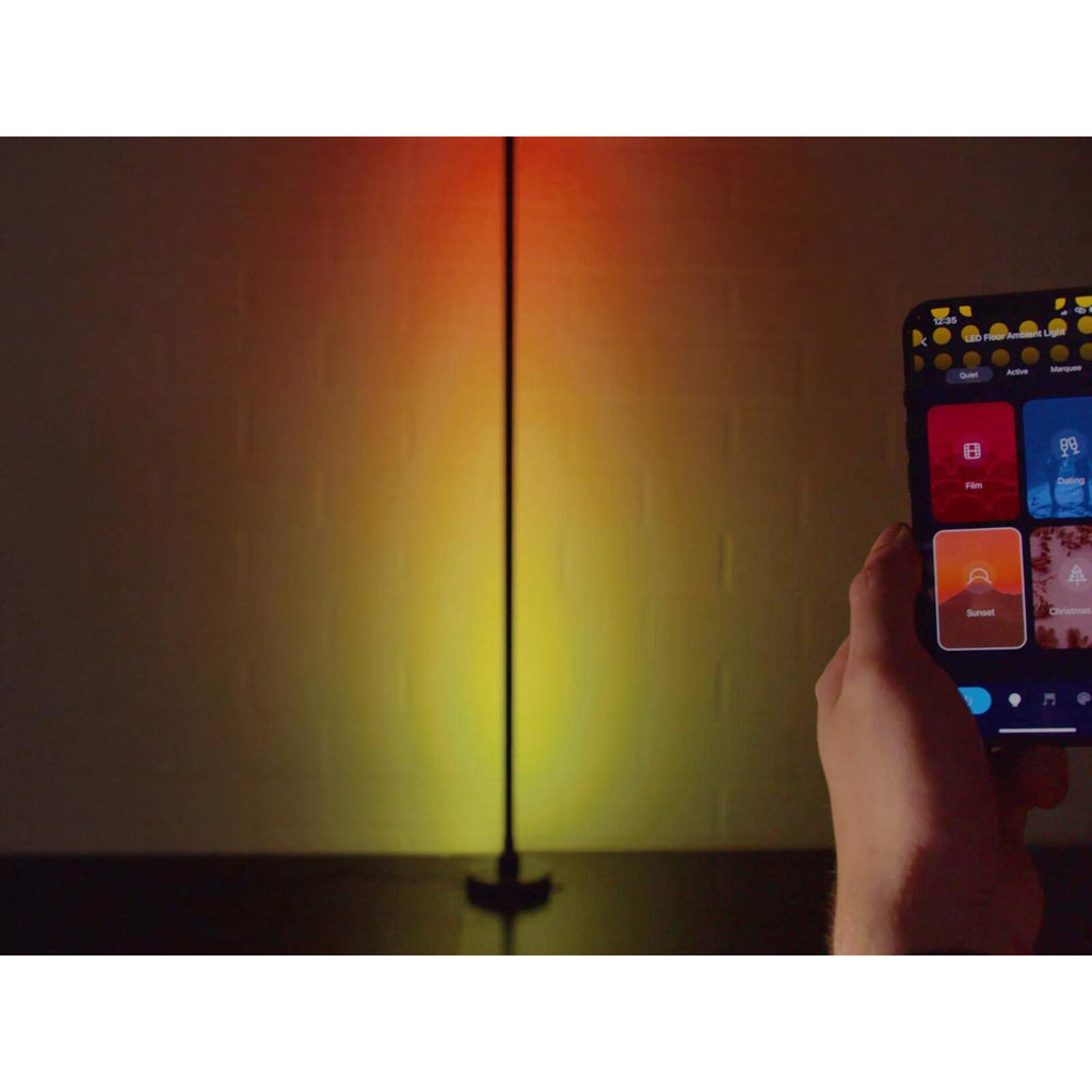 Smart Wi-Fi floor lamp Eurolite RGB+CCT App-controlled