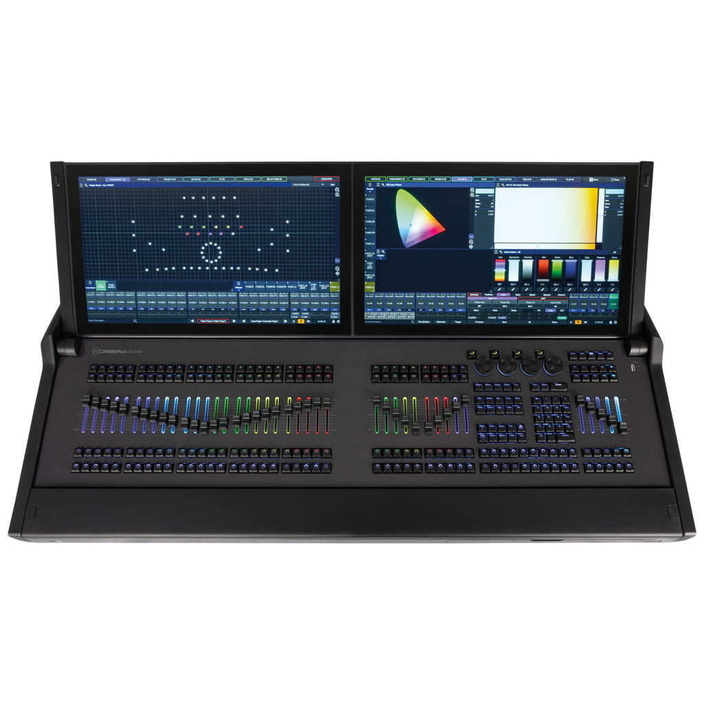 CHIMP G3 Ultra Infinity DMX-lichtconsole met 2 Touchscreens