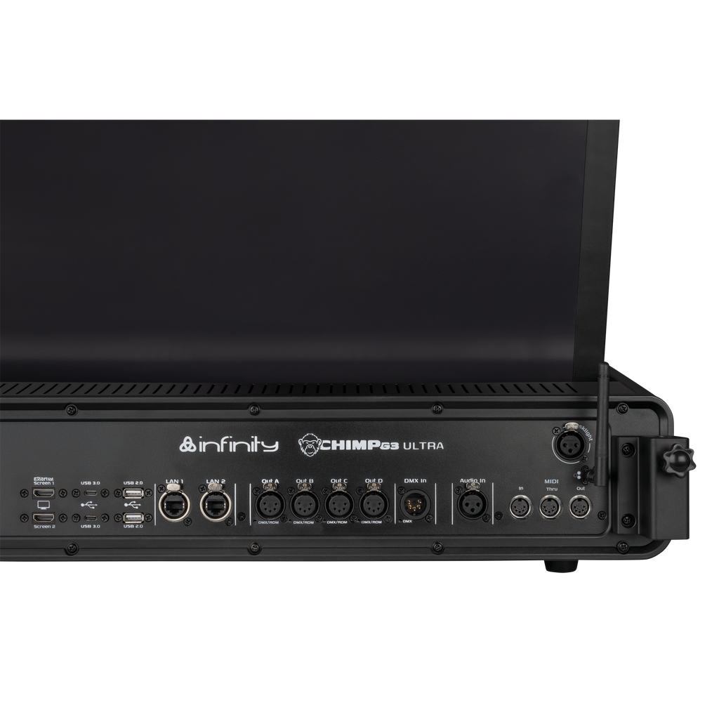 CHIMP G3 Ultra Infinity DMX-lichtconsole met 2 Touchscreens