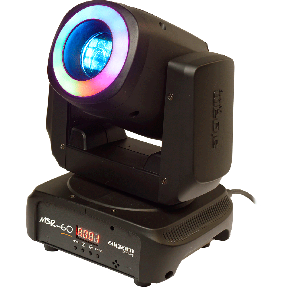 MSR60 ALGAM LIGHTING Movinghead Spot met Led Ring