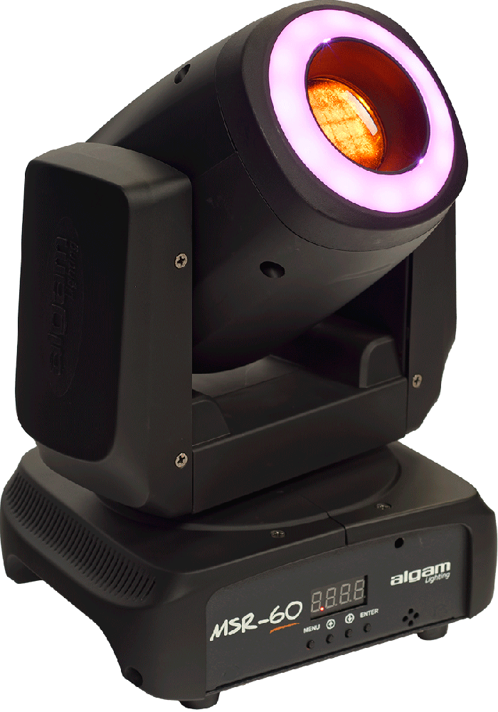 MSR60 ALGAM LIGHTING Movinghead Spot met Led Ring