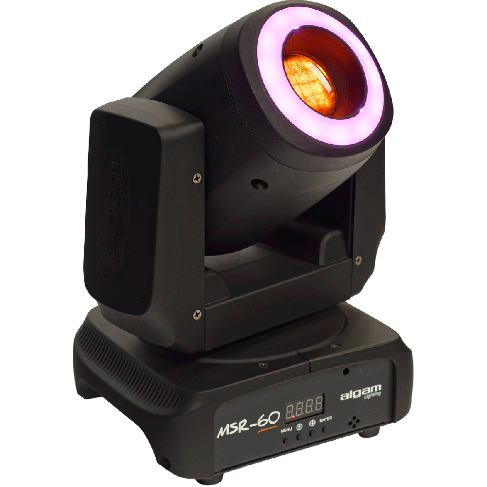 MSR60 ALGAM LIGHTING Movinghead Spot met Led Ring