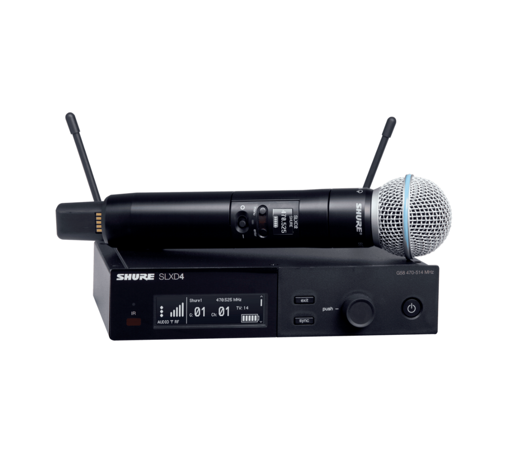 SLXD24E/B58-H56 SHURE WIRELESS HANDHELD SYSTEM (518-562MHz) 