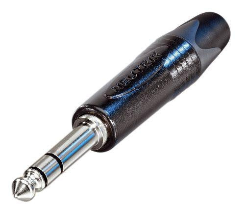 NP3XBAG JACK PLUG STEREO 6.3MM ZWARTE BEHUIZING 