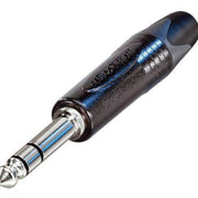 NP3XBAG JACK PLUG STEREO 6.3MM ZWARTE BEHUIZING 