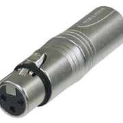 NEUTRIK DMX VERLOOPCONNECTOR 3P VROUW - 5P MANN.