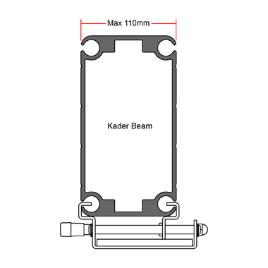 TENT CLAMP (MARQUEE CLAMP) BLACK DOUGTY SWL 150KG