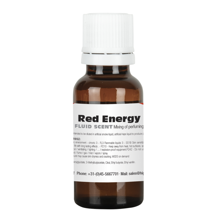 60574ENERG Showgear Geurvloeistof 20ml (Red Energy)