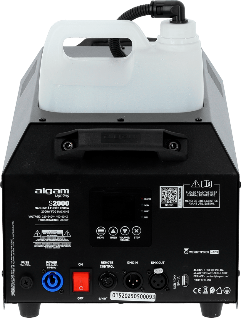 S2000 Algam Lighting Rookmachine 1500W