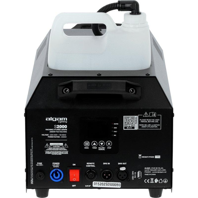 S2000 Algam Lighting Rookmachine 1500W