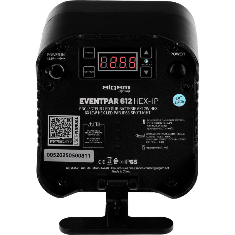 EVENTPAR 612 HEX-IP Algam Lighting Batterijgevoede Uplighter