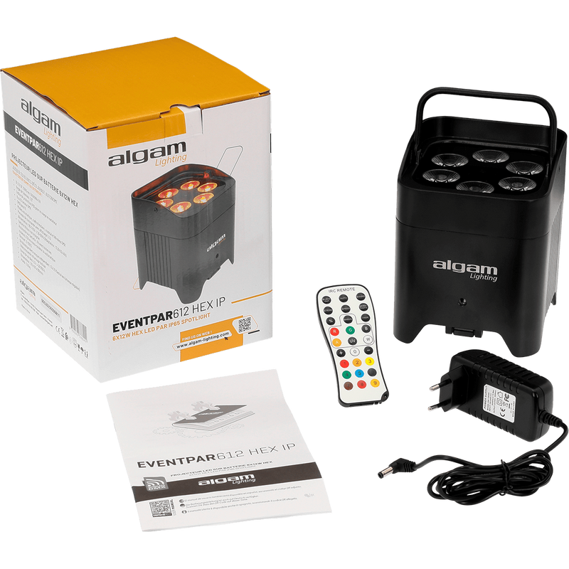 EVENTPAR 612 HEX-IP Algam Lighting Batterijgevoede Uplighter