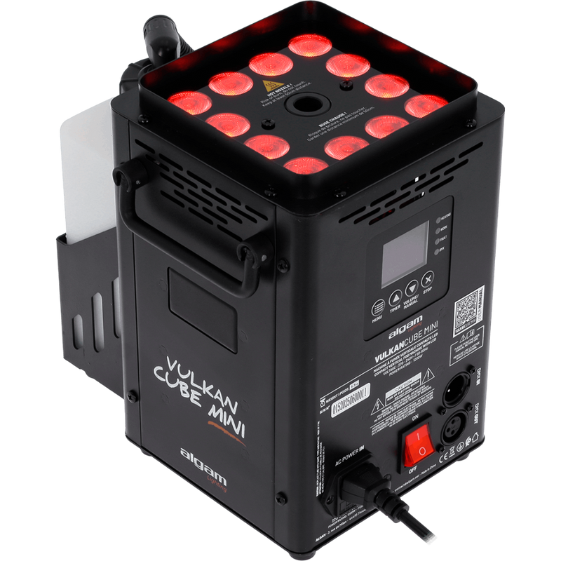 Vulkan Cube Mini Algam Lighting Verticale Rookmachine