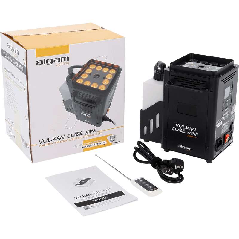 Vulkan Cube Mini Algam Lighting Verticale Rookmachine