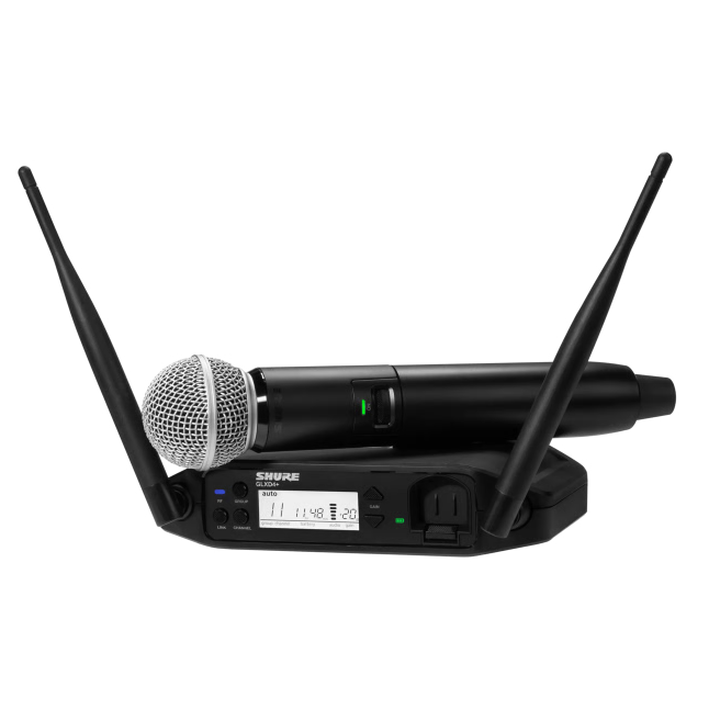 GLXD24+/SM58 Shure Draadloos Microfoon Systeem (Z4 - 2.4/5.8 GHz)