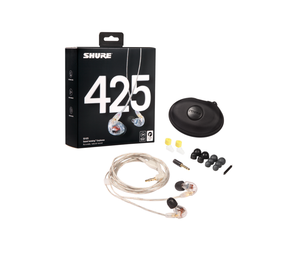 SE425-CL SHURE DUAL HIGH DEFINITION IN EAR CLEAR (PRO)