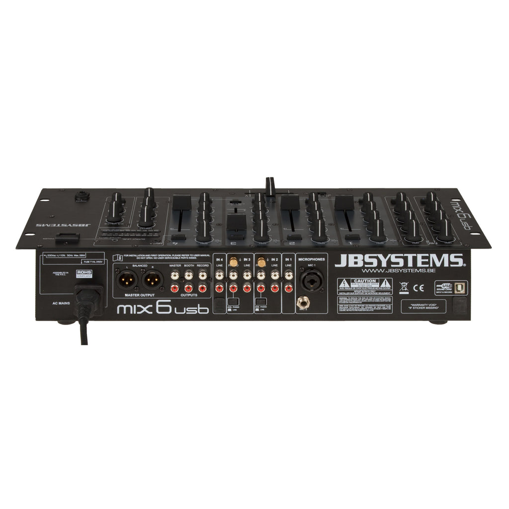 MIX 6 USB JB SYSTEMS 19-inch mixer with USB