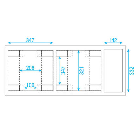 Case voor 2 x Phantom 75 Beam/Spot of 2 x Phantom 95 Dap Audio