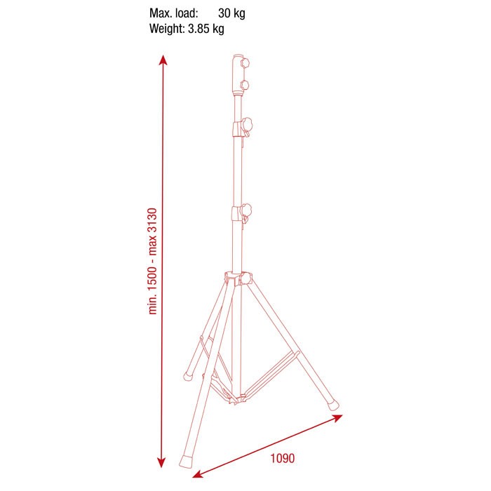 Light Stand Aluminium Showgear  