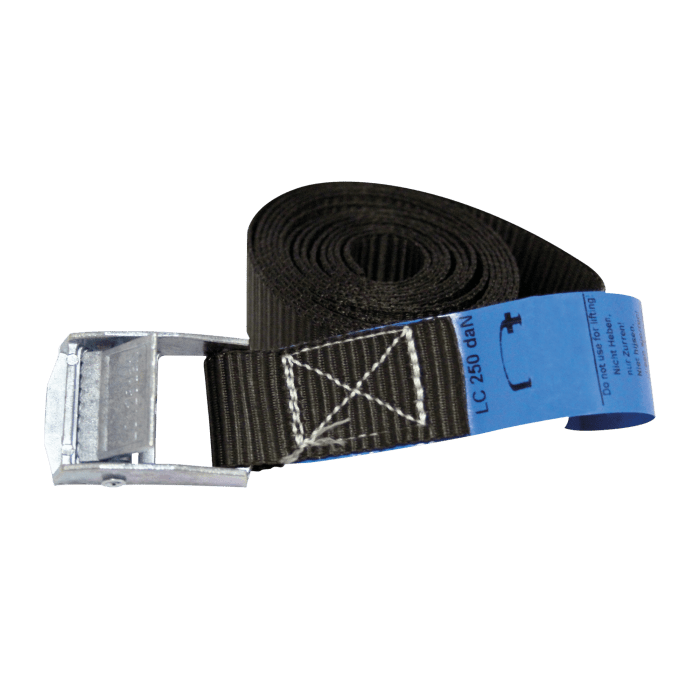 SPANBAND 25mm ELLER 3m  250kg ZWART