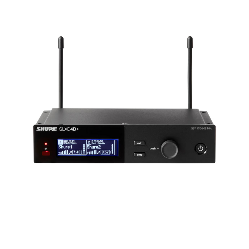 SLXD24D+/58 Shure Dual Draadloos Handheld Systeem G65 (470-606MHz)