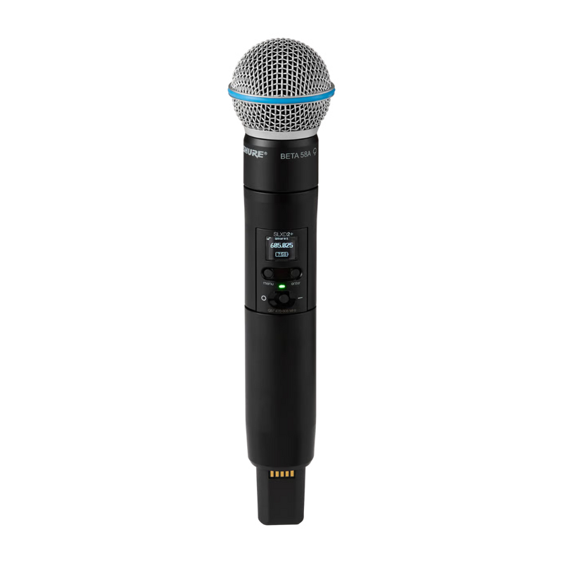 SLXD24D+/B58 Shure Dual Draadloos Handheld Systeem G65 (470-606MHz)