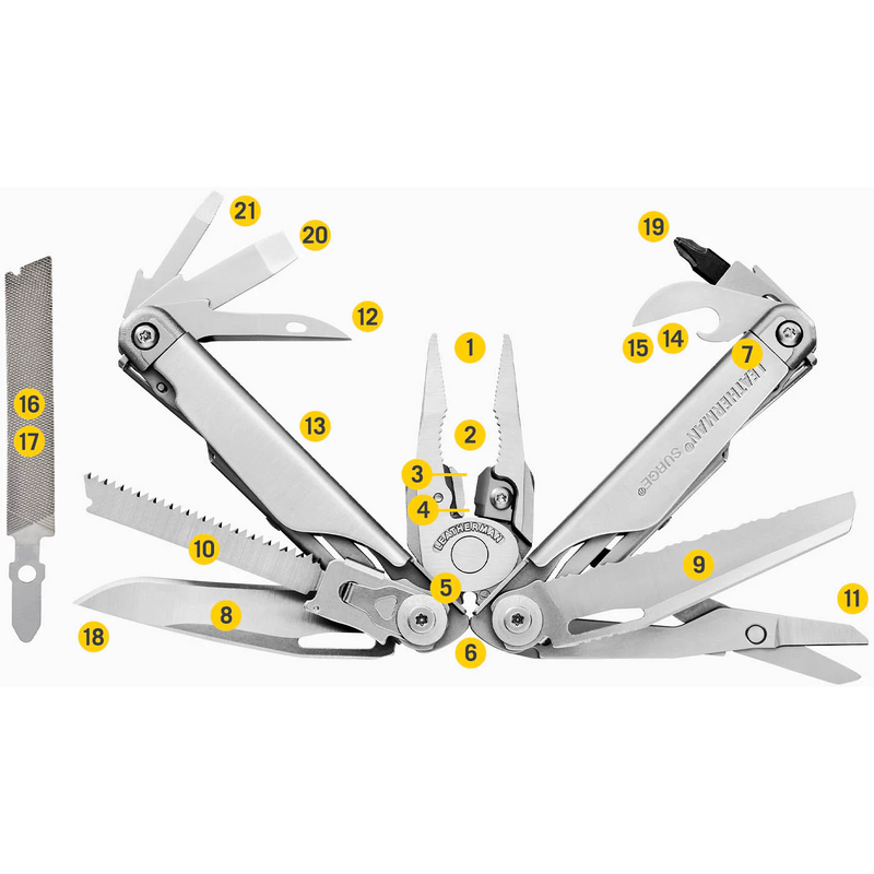 SURGE BLACK LEATHERMAN MULTI TOOL