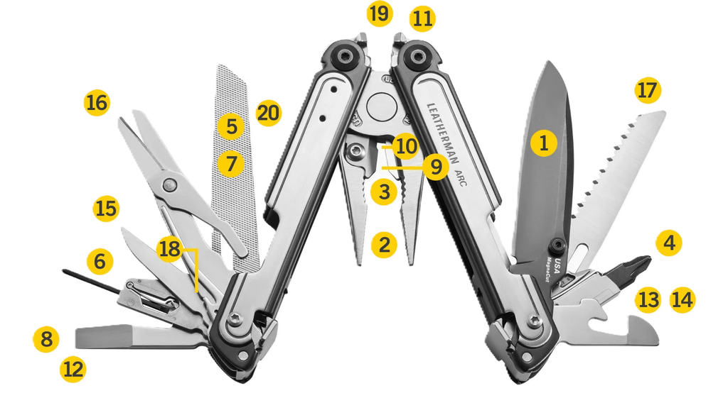 ARC BLACK DLC & STAINLESS STEEL LEATHERMAN MULITOOL