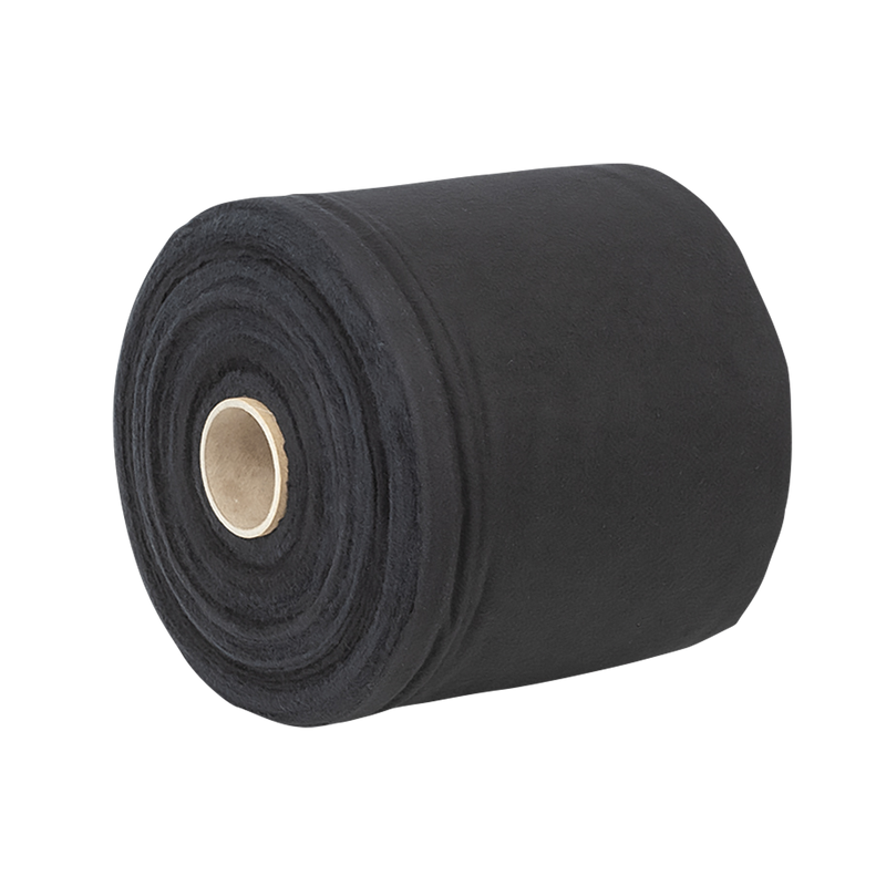Scheurdoek Wentex 160g/m² Brandwerend 20cm x 60m (Zwart)
