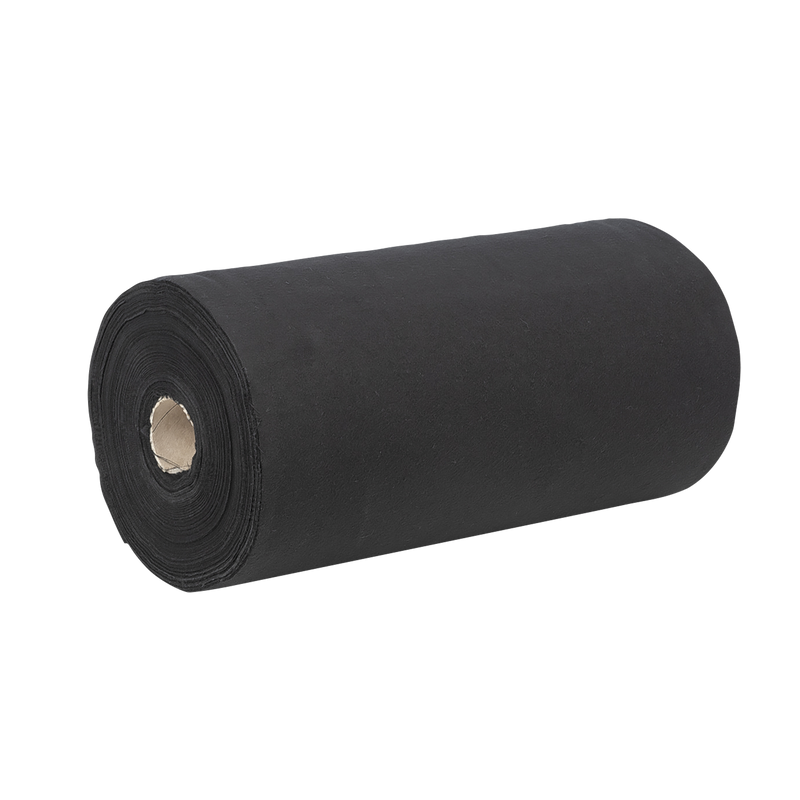 Scheurdoek Wentex 160g/m² Brandwerend 40cm x 60m (Zwart)