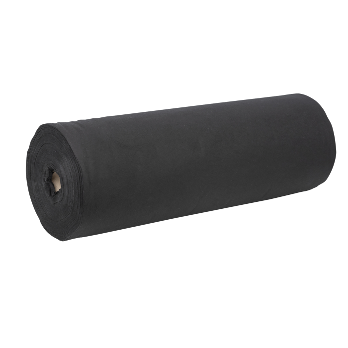 Scheurdoek Wentex 160g/m² Brandwerend 60cm x 60m (Zwart)