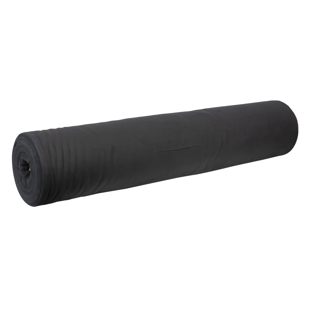 SCHEURDOEK ZWART 160GR/M? VLAMW. M1 BR 100CM PER ROL 60M