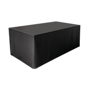 Stage Skirt Wentex Podiumafrokking Molton 60 x 620 cm Ongeplooid (Zwart)