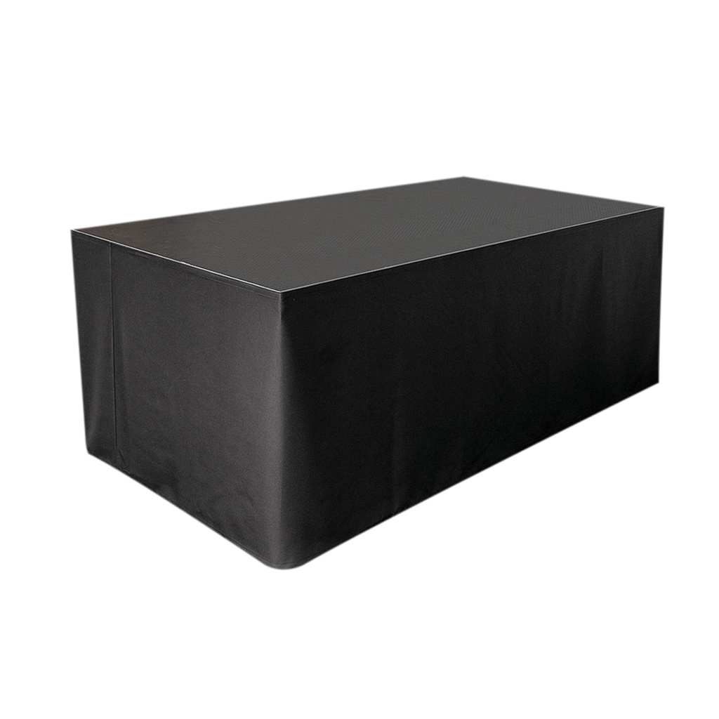 Stage Skirt Wentex Podiumafrokking Molton 60 x 620 cm Ongeplooid (Zwart)