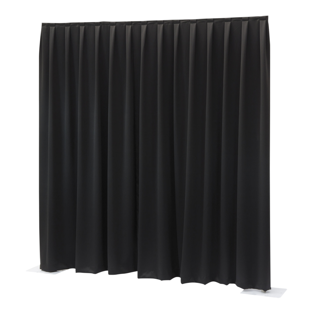 Pipe &amp; Drape Doek Wentex Gordijn MGS 330x300 cm Geplooid (Zwart)