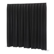 Pipe &amp; Drape Doek Wentex Gordijn MGS 330x400 cm Geplooid (Zwart)