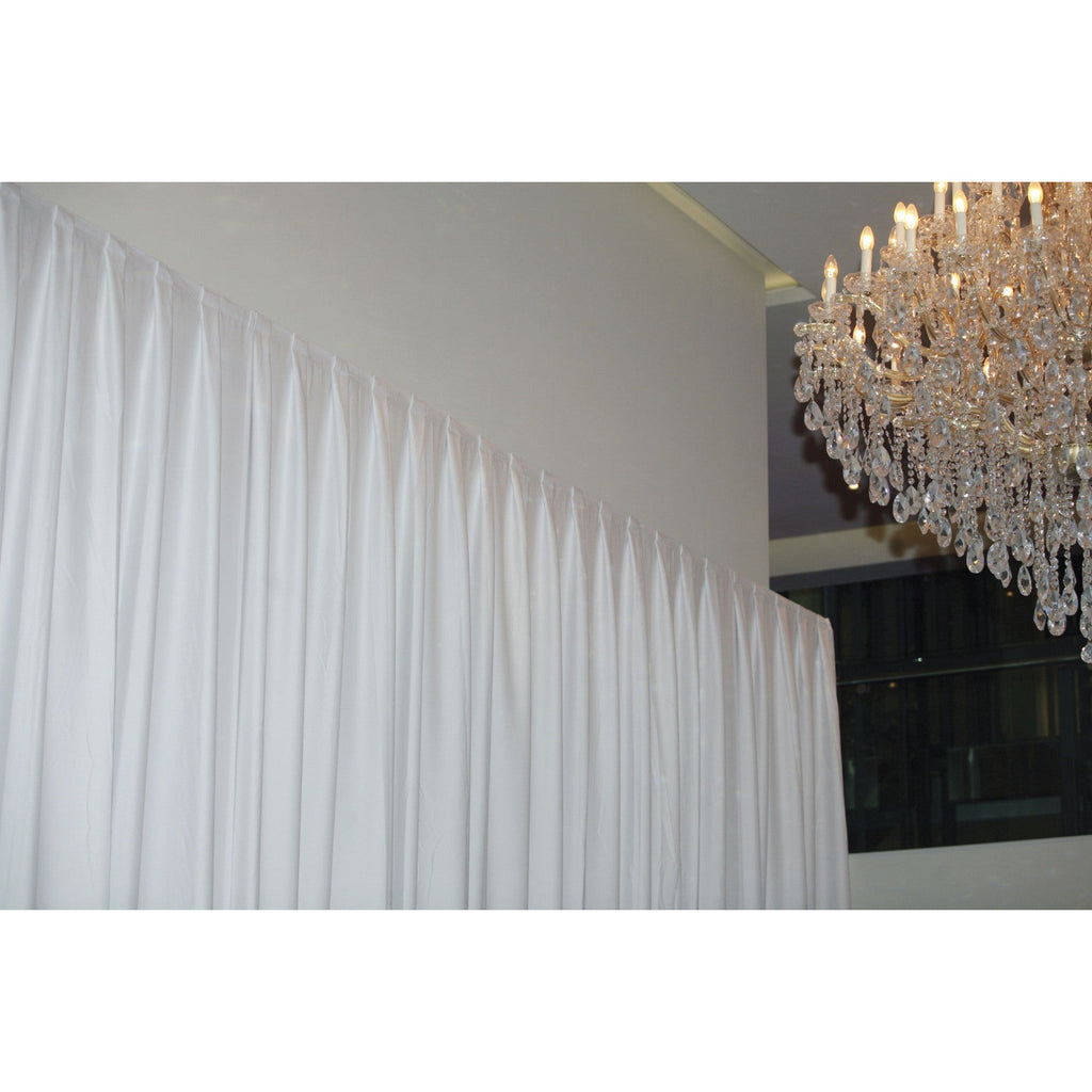 Pipe &amp; Drape Doek Wentex Gordijn MGS 330x120 cm Geplooid (Wit)