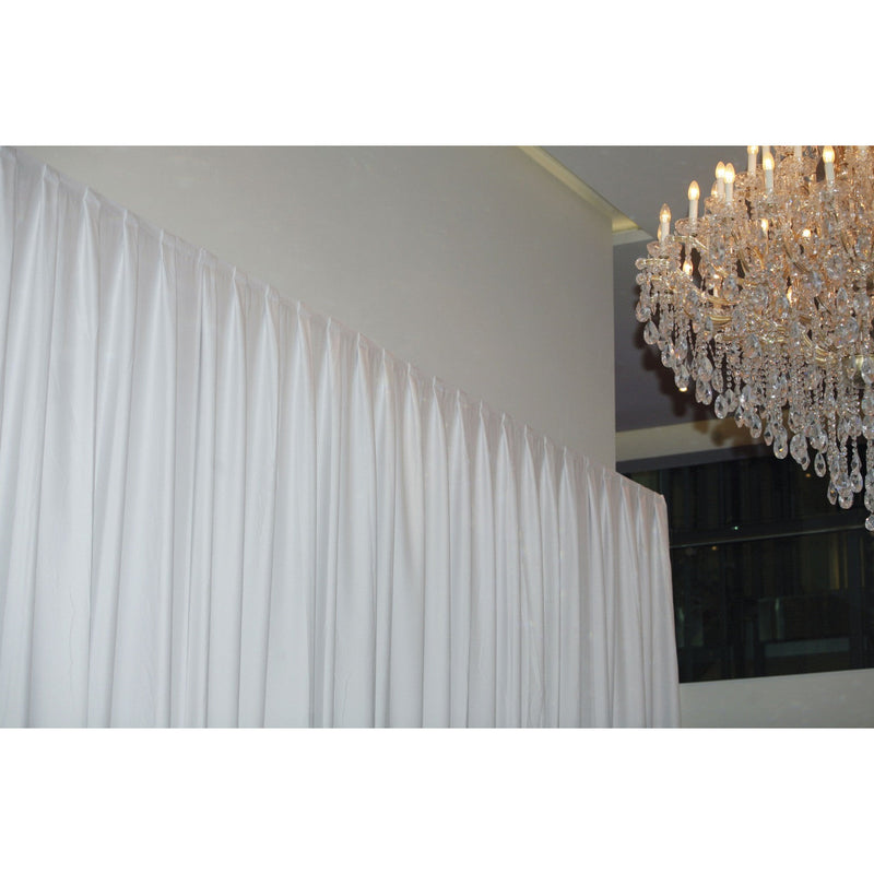 Pipe &amp; Drape Doek Wentex Gordijn MGS 330x120 cm Geplooid (Wit)