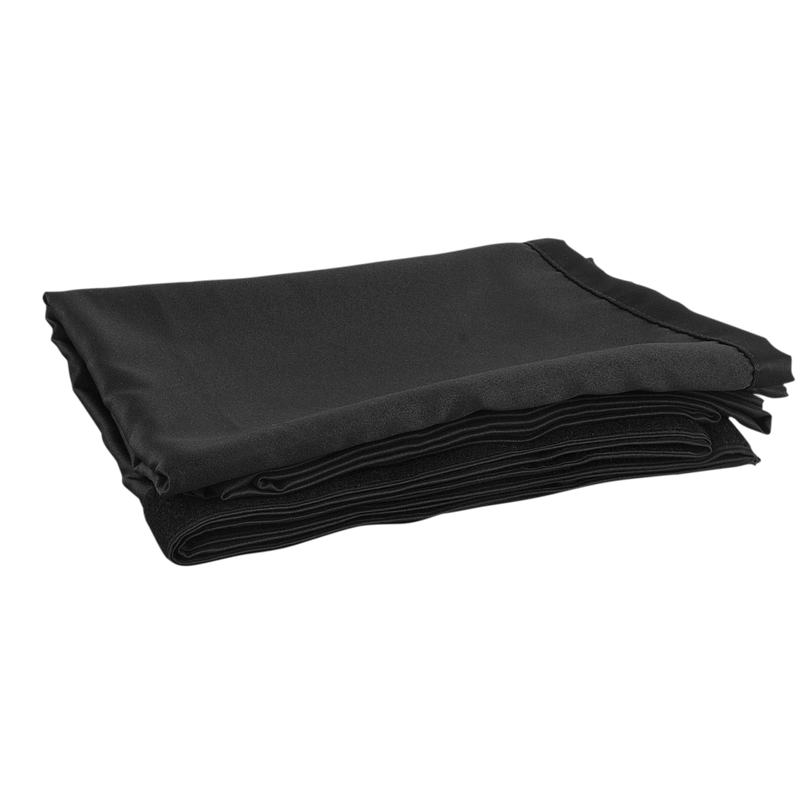 Pipe &amp; Drape Doek Wentex Gordijn Molton CS 330x120 cm Geplooid (Zwart)