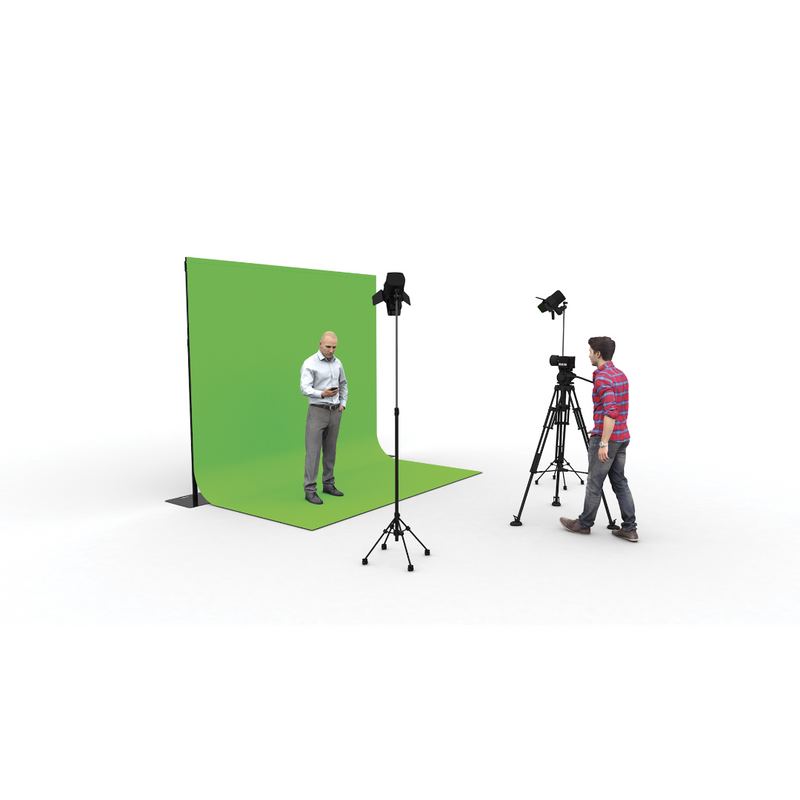 Pipe &amp; Drape Chromakey Wentex Greenscreen 590x400 cm