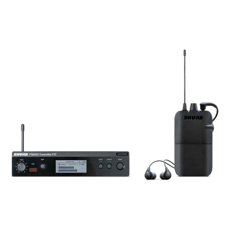 PSM300 SHURE SE112 Draadloos in-ear systeem H20 (518-542 MHz, BE)