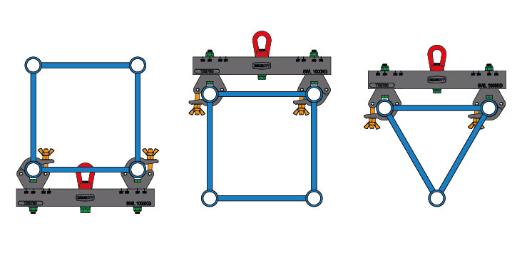 HIJSBRACKET BLACK 1 TON (SOLID TRUSS ADAPTOR DOUGTY