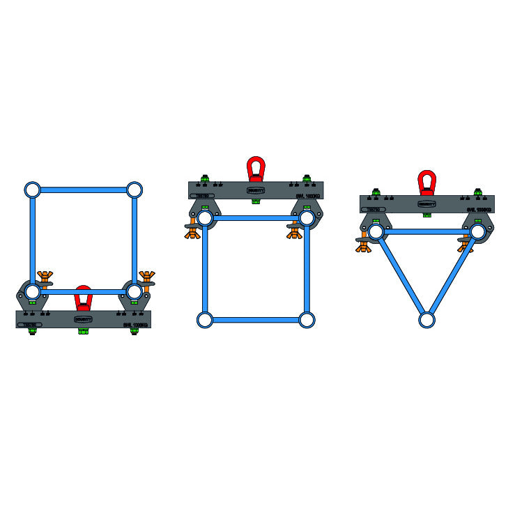 HIJSBRACKET BLACK 1 TON (SOLID TRUSS ADAPTOR DOUGTY